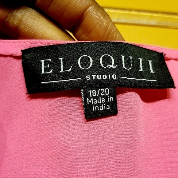 Eloquii | Hot Pink Embroidered Beaded Tank Blouse (Size 18/20) - Picture 2 of 15